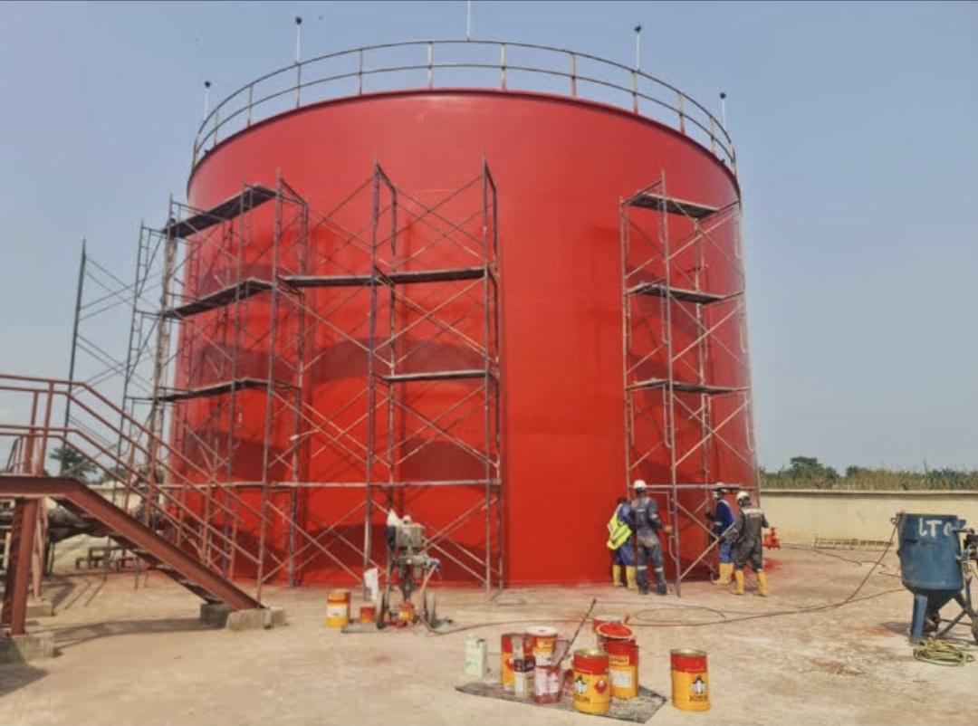 Industrial storage tank constructed by Soapworth